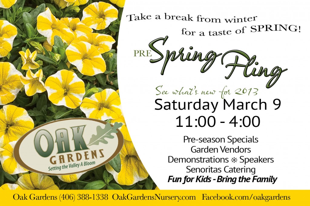 Oak Gardens 2013 spring fling Saturday March 9